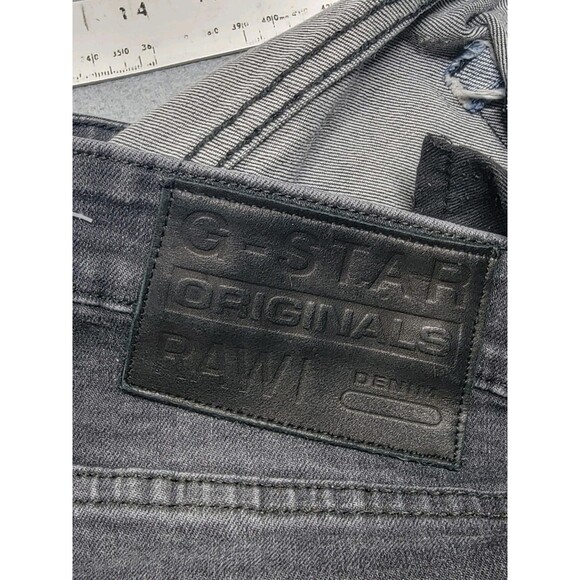 G Star Raw Revend Jeans Mens 36 (34x28) Super Slim Straight Black Stretch 3301 - Picture 16 of 16